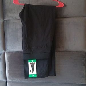 Kirkland NWT nylon ladies pants with cinchable bottom, size 12